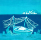 A l'ombre des filets - Fishing nets (87x87) <br> � l'Atelier